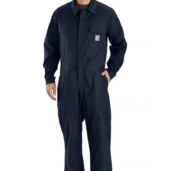 Carhartt Other - Carhartt Men's Rugged Flex Canvas Coverall in Navy- Size XL Tall- New!